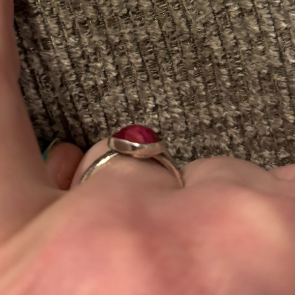 Silpada ruby ring size 7 - Picture 2 of 3